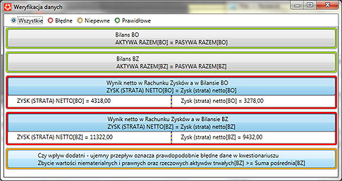 Cash Flow System Przykład wariantu dla PSR, Rachunek wyników wersja porównawcza